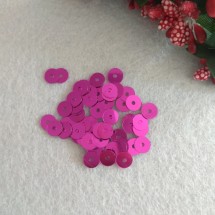 Пайетки плоские 6 мм, цв. фуксия, цена за 10 гр